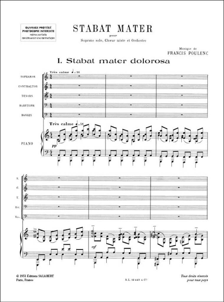 その他 Francis Poulenc - Stabat Mater / Litanies / Quatre Motets p706p5g Francis Poulenc - Stabat Mater / Litanies / Quatre Motets