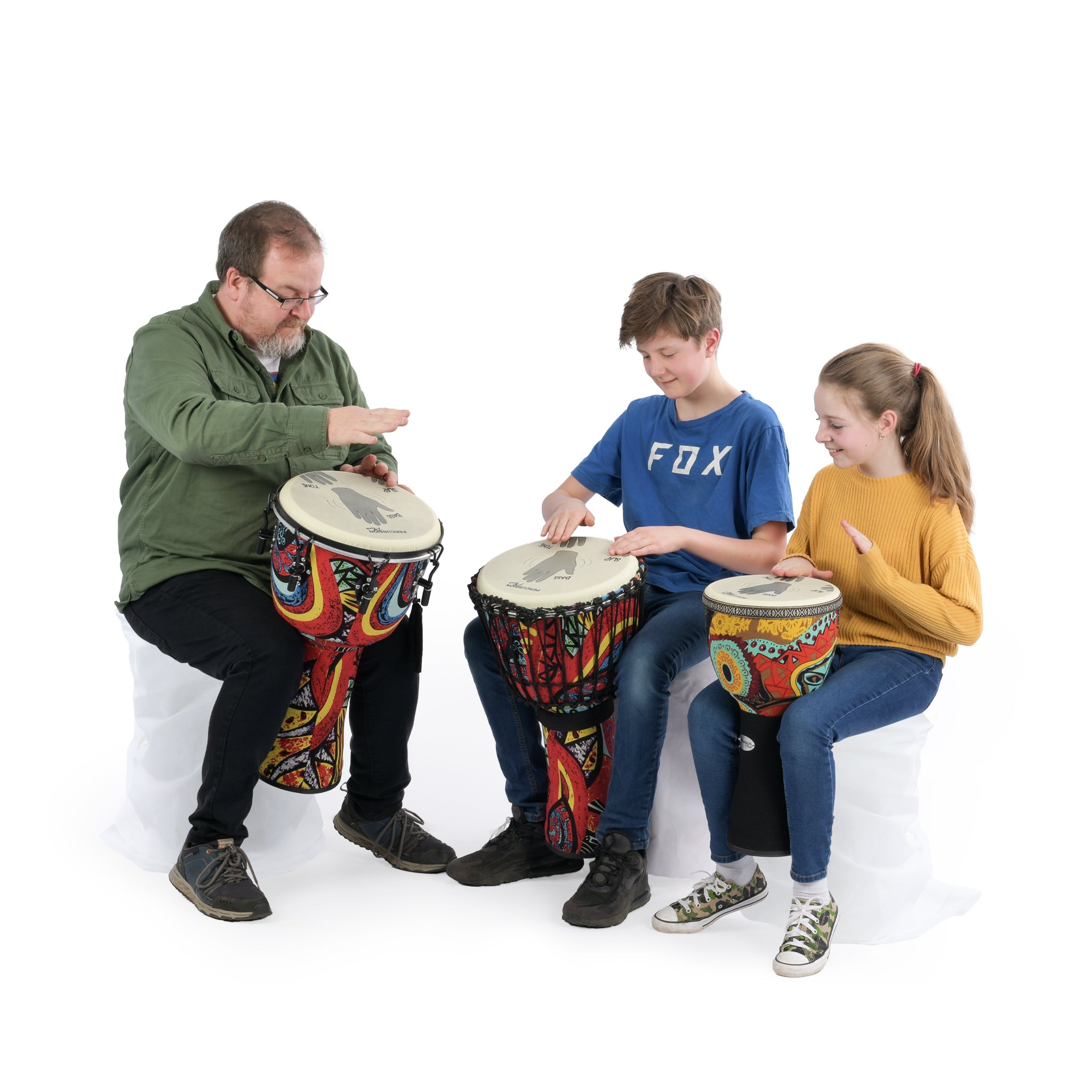 PP6661,PP6662,PP6663 - Percussion Plus Slap Djembe mechanically tuned 8 inch / A1